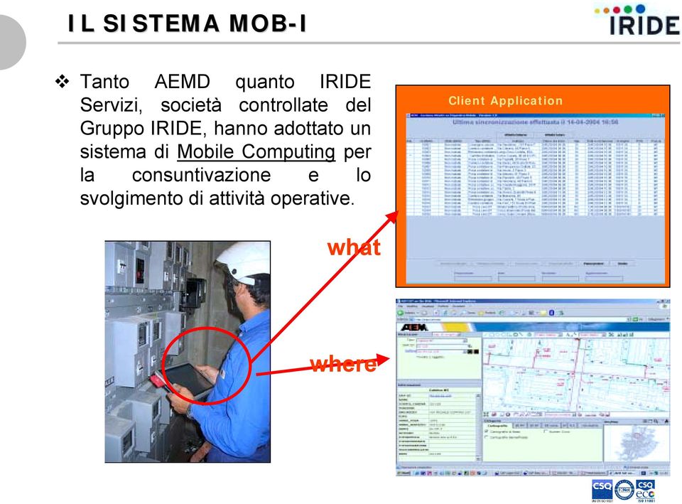 Gruppo IRIDE, hanno adottato un sistema di Mobile