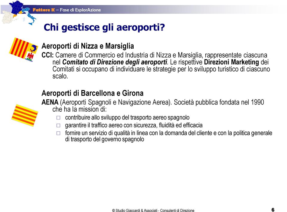 Aeroporti di Barcellona e Girona AENA (Aeroporti Spagnoli e Navigazione Aerea).