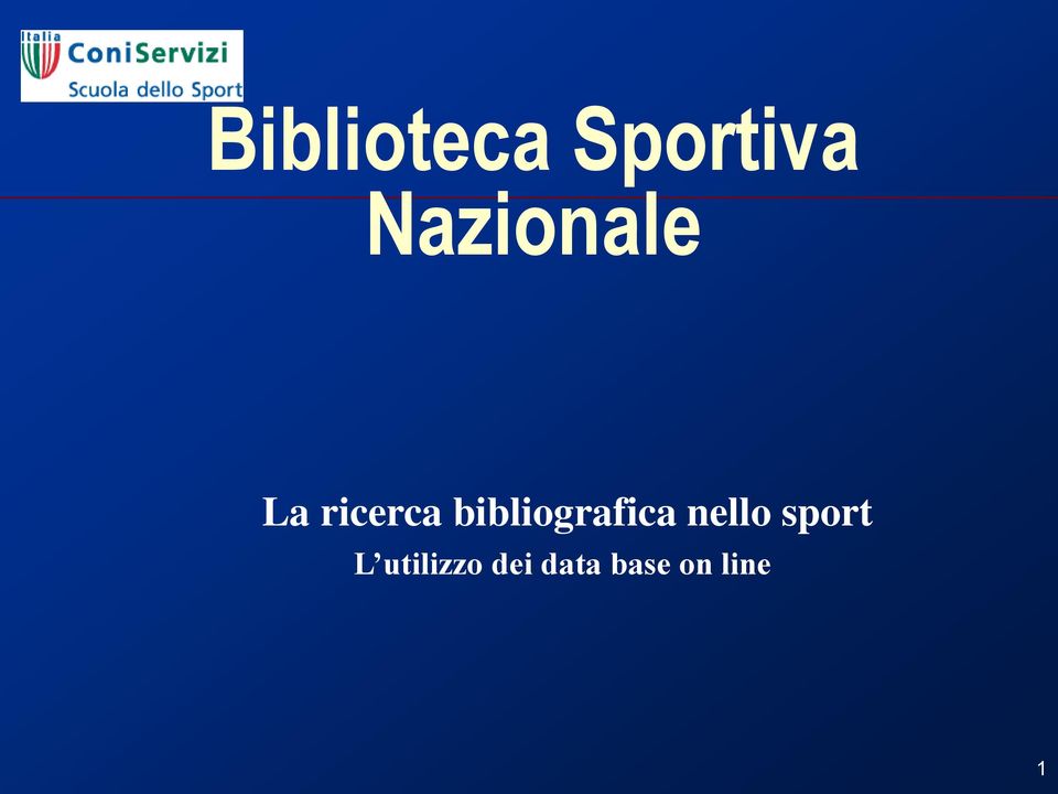 bibliografica nello sport