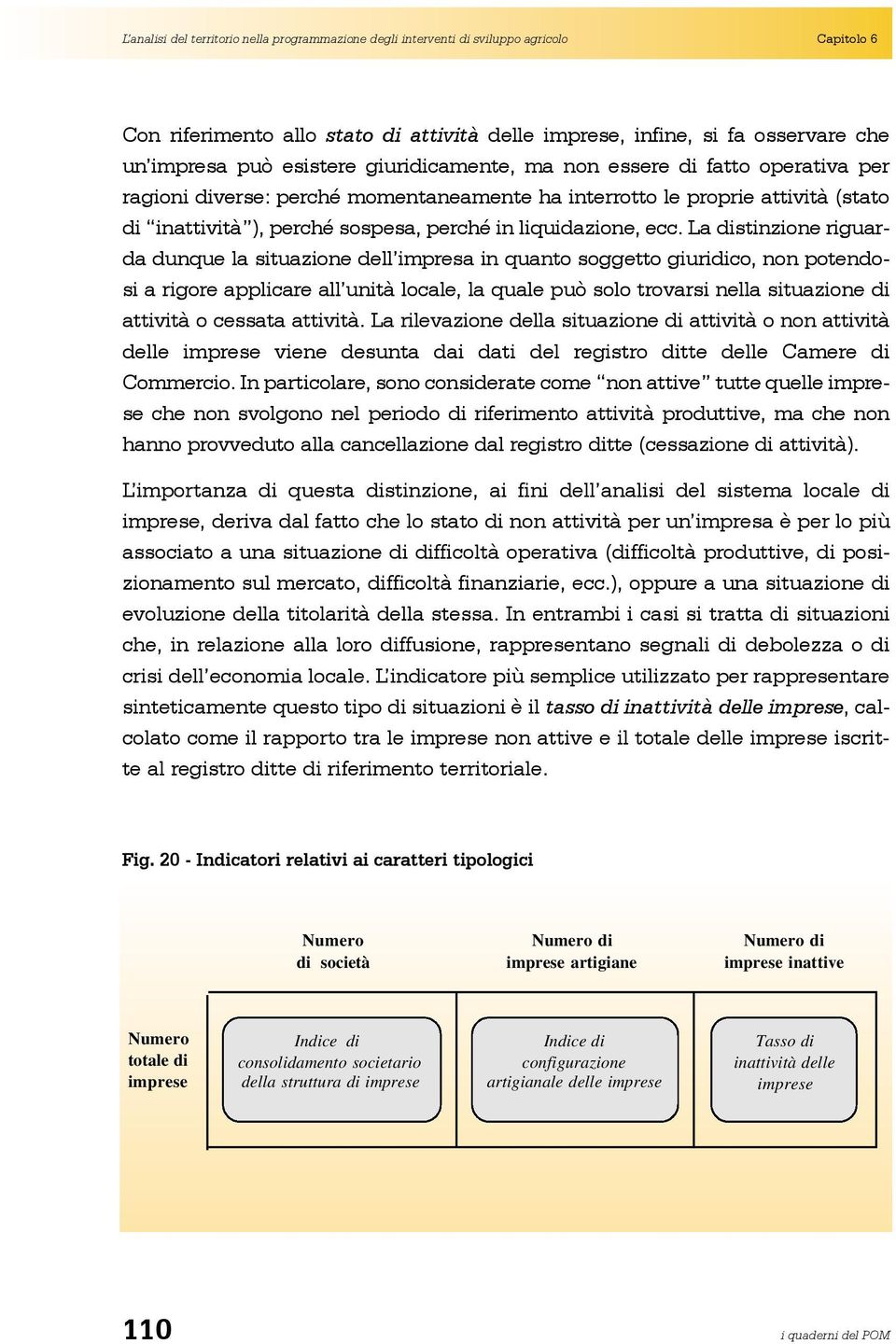 ecc. La distinzione riguarda dunque la situazione dell impresa in quanto soggetto giuridico, non potendosi a rigore applicare all unità locale, la quale può solo trovarsi nella situazione di attività