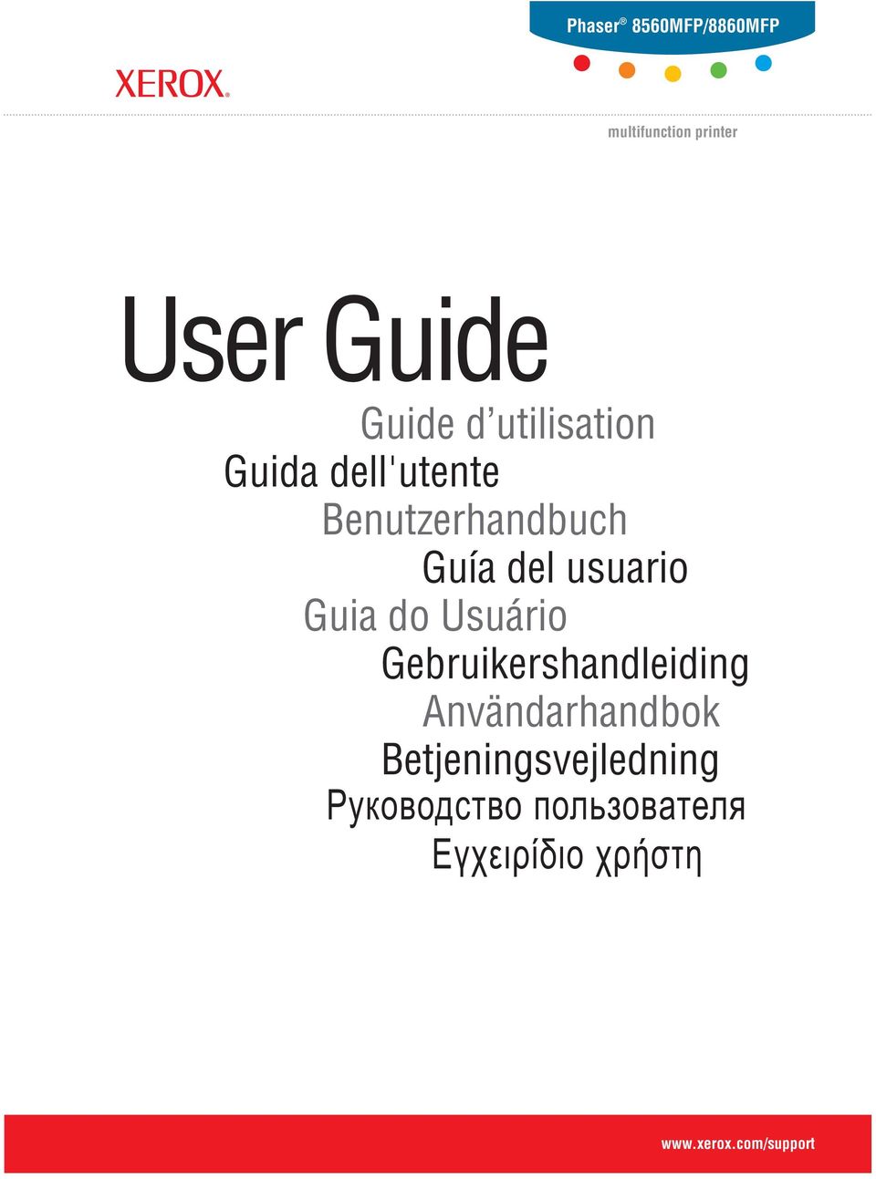 Guía del usuario Guia do Usuário Gebruikershandleiding