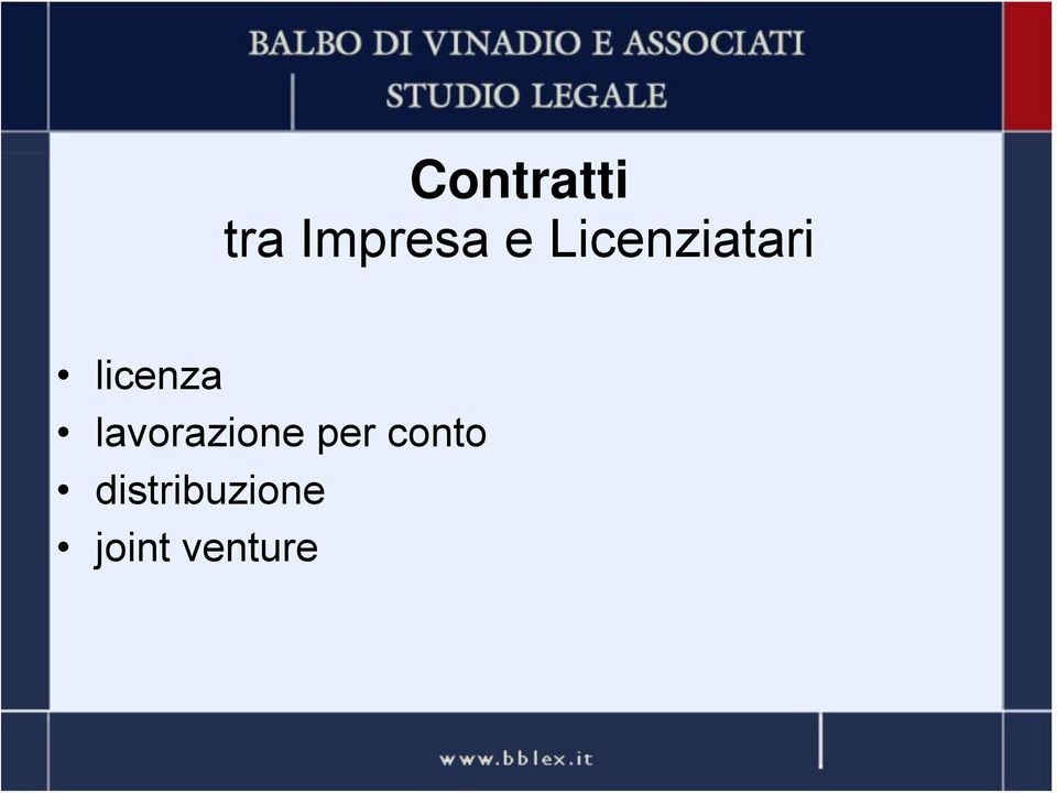 lavorazione per conto