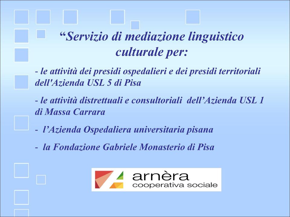 attività distrettuali e consultoriali dell Azienda USL 1 di Massa Carrara - l