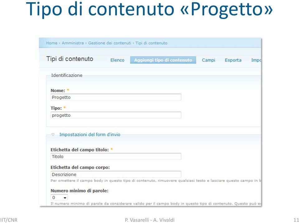 «Progetto»