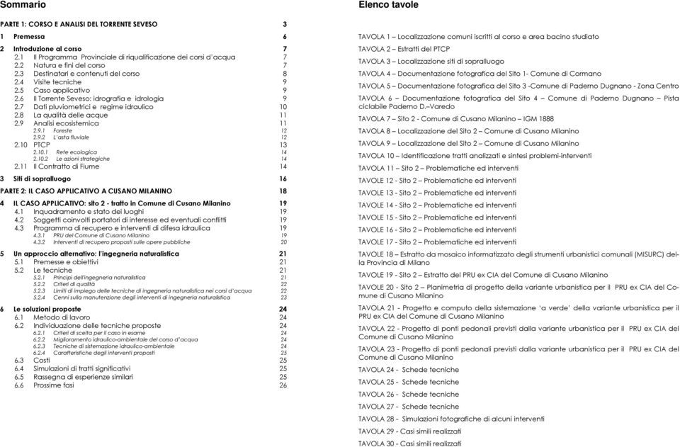 8 La qualità delle acque 11 2.9 Analisi ecosistemica 11 2.9.1 Foreste 12 2.9.2 L asta fluviale 12 2.10 PTCP 13 2.10.1 Rete ecologica 14 2.10.2 Le azioni strategiche 14 2.