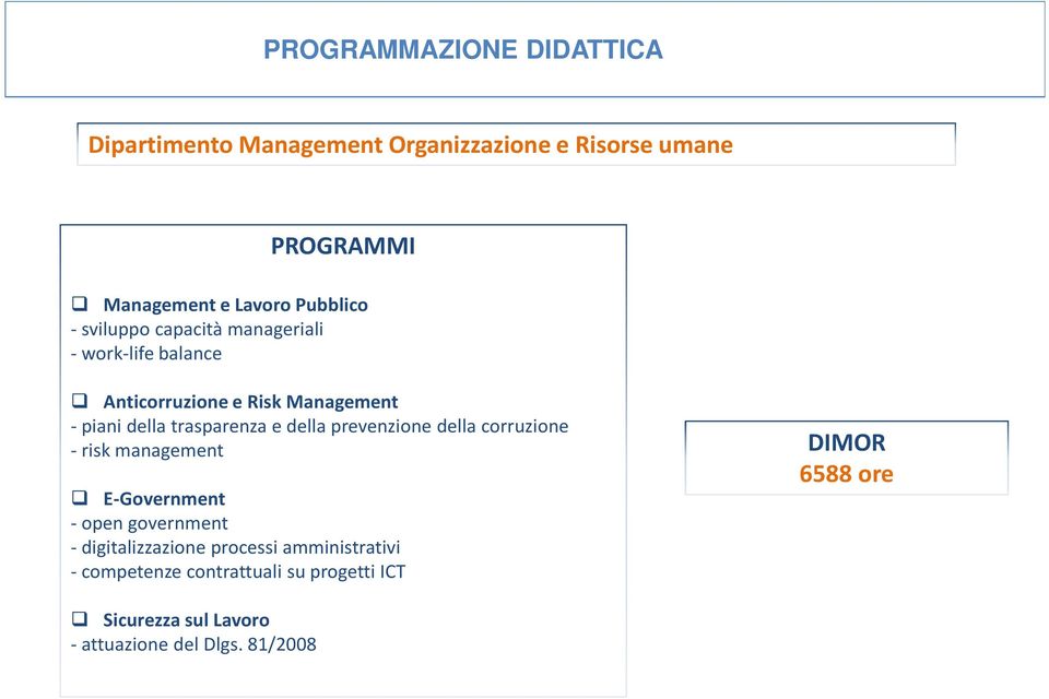 prevenzione della corruzione - risk management E-Government - open government - digitalizzazione processi