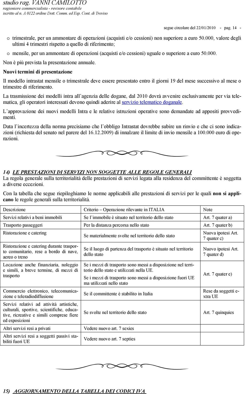 Nuovi termini di presentazione Il modello intrastat mensile o trimestrale deve essere presentato entro il giorni 19 del mese successivo al mese o trimestre di riferimento.