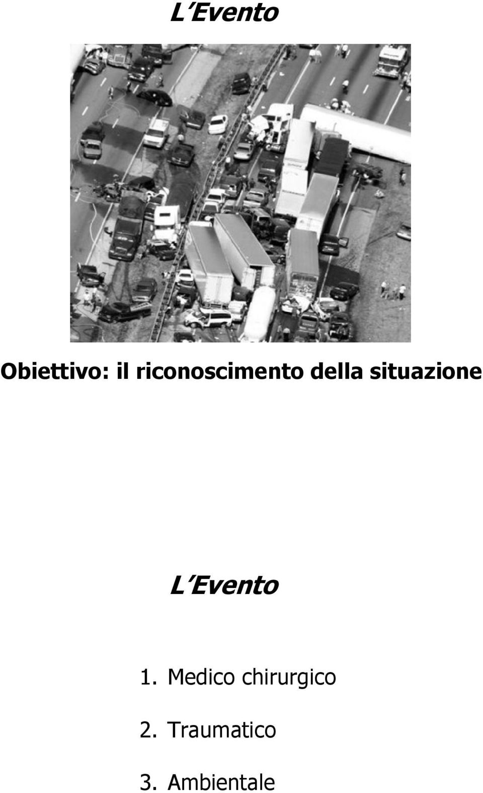 situazione L Evento 1.