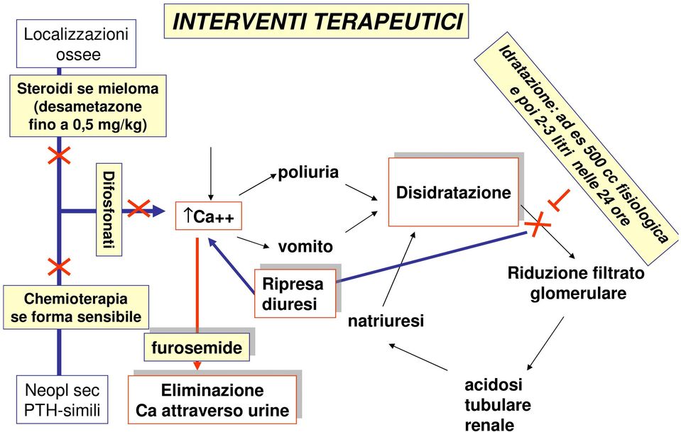 nelle 24 ore Chemioterapia se forma sensibile furosemide Ripresa diuresi diuresi natriuresi Riduzione