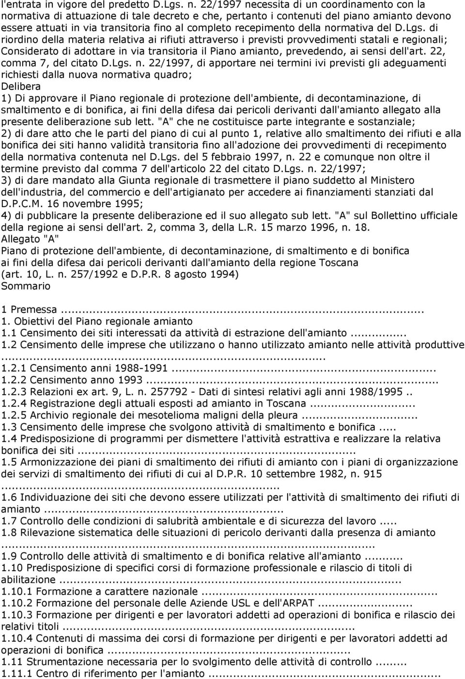 recepimento della normativa del D.Lgs.