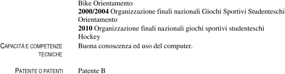 Orientamento Organizzazione finali nazionali giochi sportivi