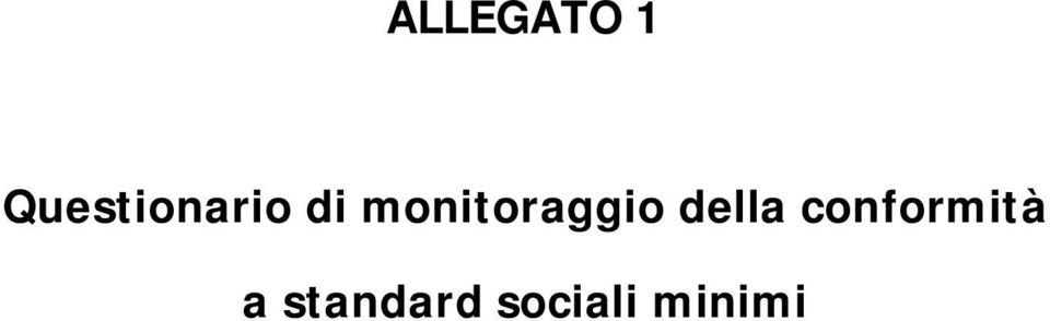 monitoraggio della