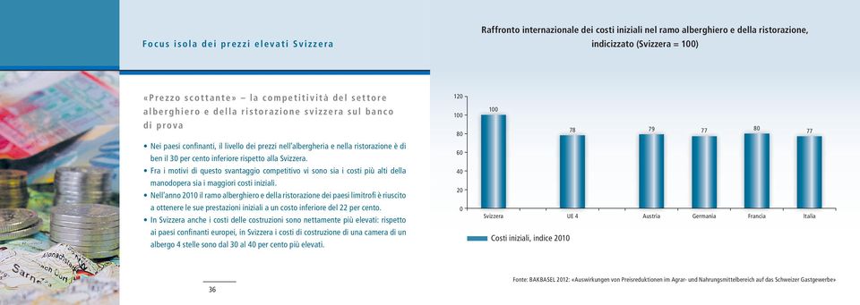 Svizzera. Fra i motivi di questo svantaggio competitivo vi sono sia i costi più alti della manodopera sia i maggiori costi iniziali.