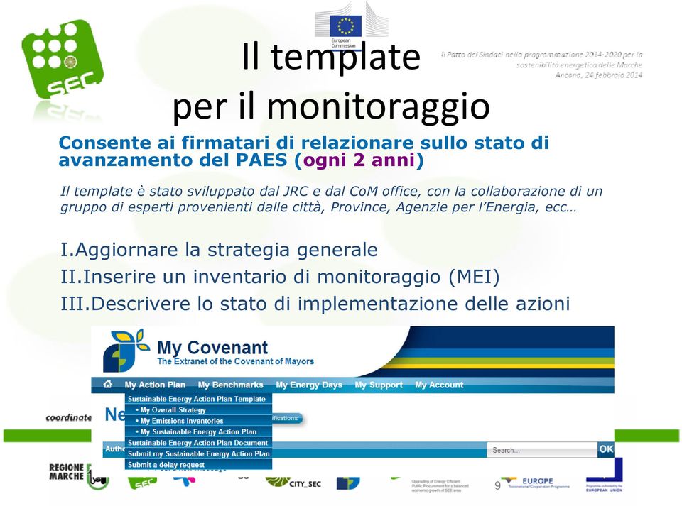 di esperti provenienti dalle città, Province, Agenzie per l Energia, ecc I.