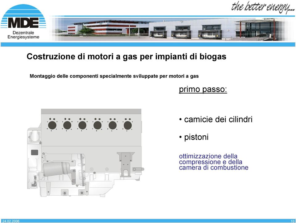 Montaggio delle componenti specialmente sviluppate per