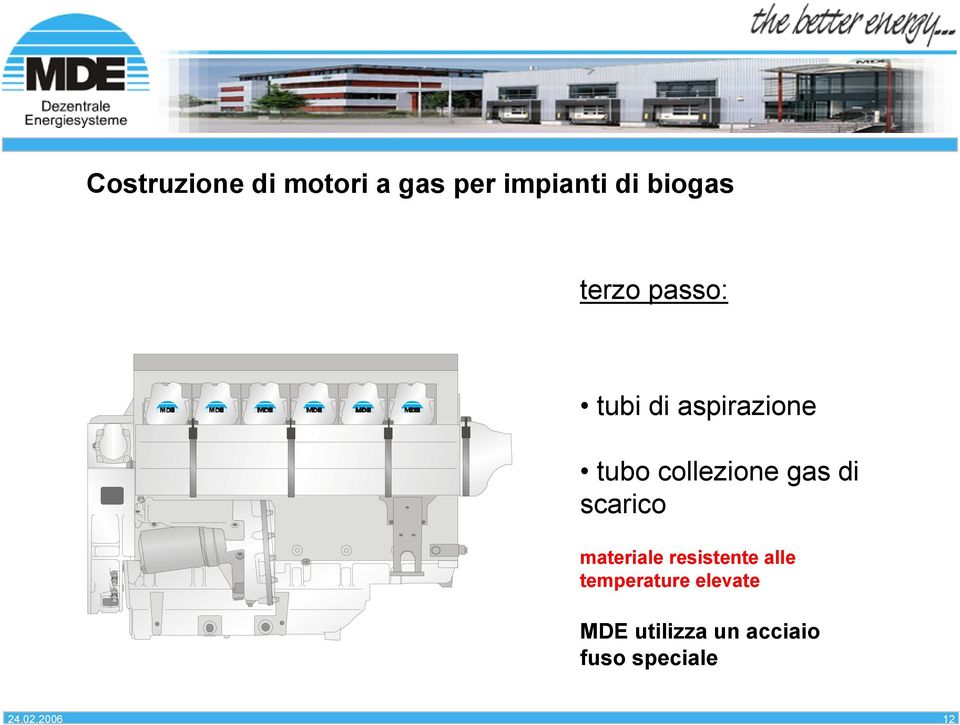 biogas terzo passo: tubi di aspirazione tubo