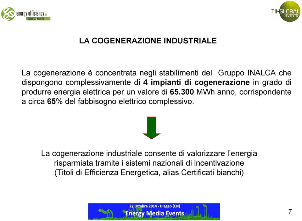 un valore di 65.300 MWh anno, corrispondente a circa 65% del fabbisogno elettrico complessivo.