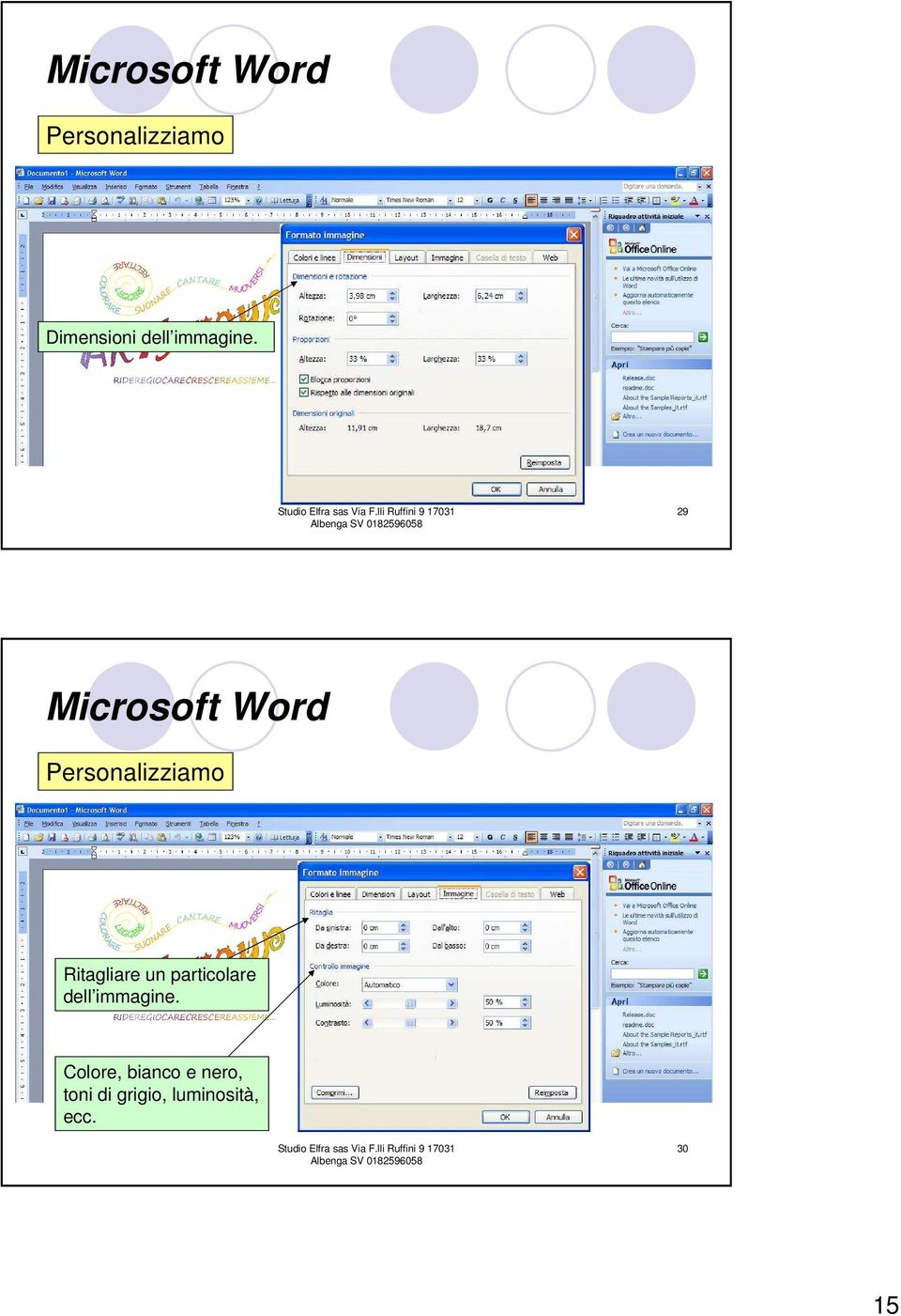 29 Microsoft Word Personalizziamo Ritagliare un