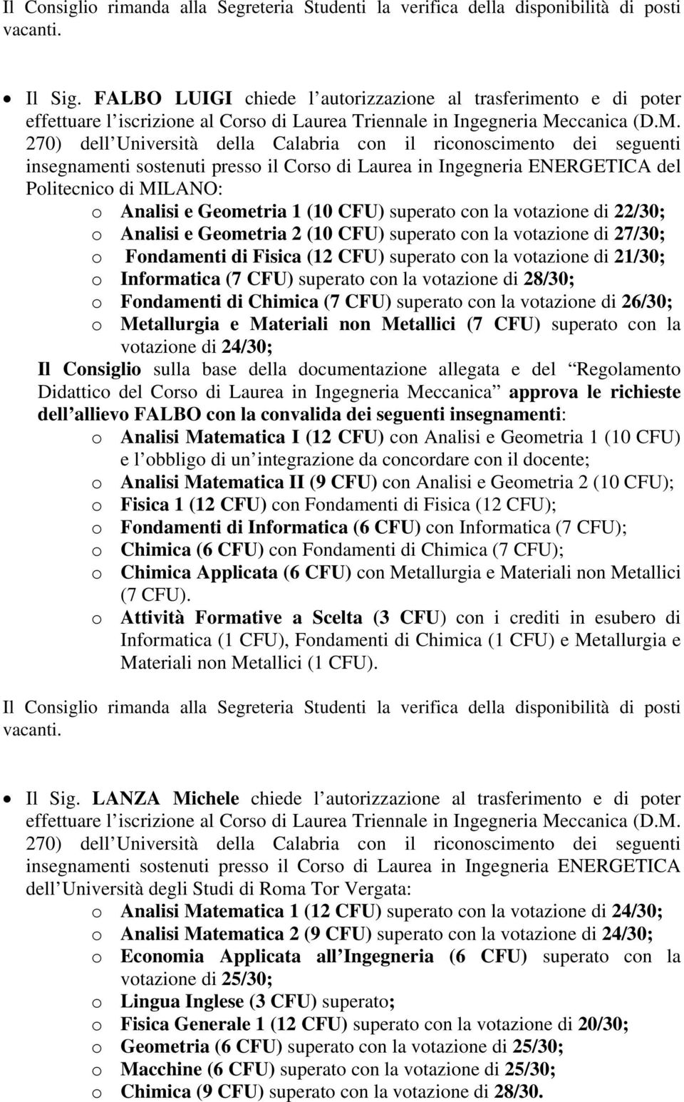 ccanica (D.M.