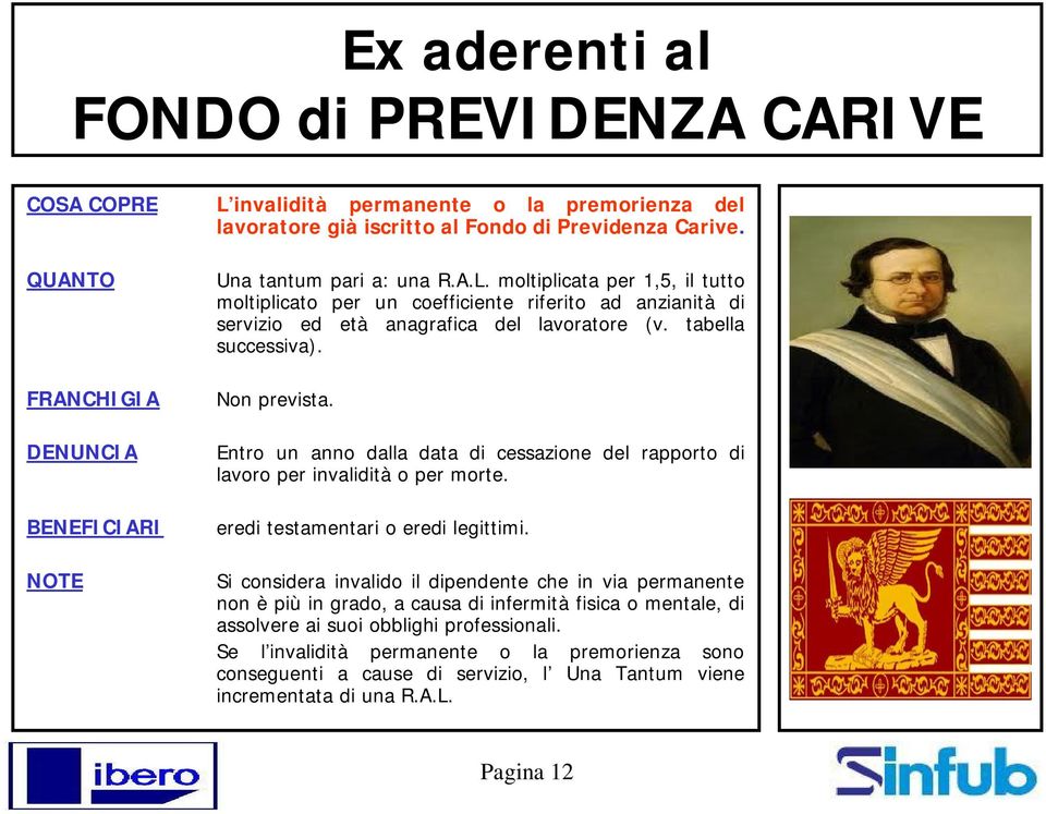 moltiplicata per 1,5, il tutto moltiplicato per un coefficiente riferito ad anzianità di servizio ed età anagrafica del lavoratore (v. tabella successiva). Non prevista.