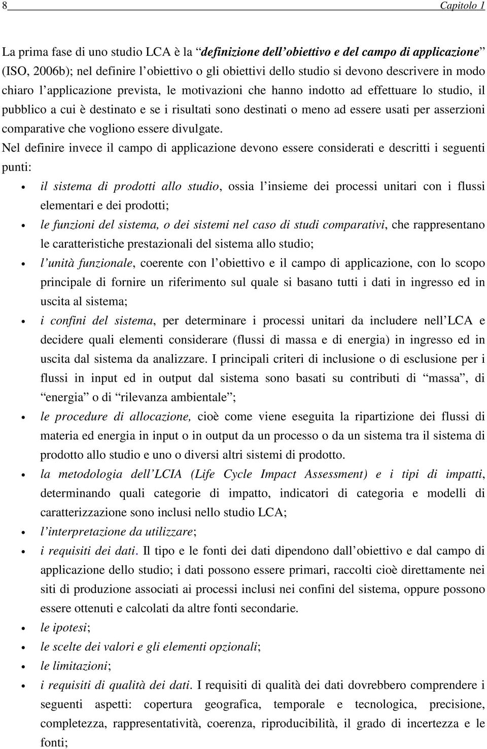 comparative che vogliono essere divulgate.