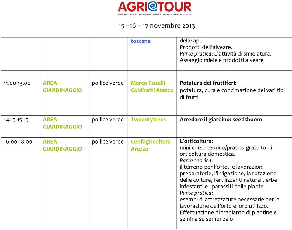 00 Confagricoltura L orticoltura: mini corso teorico/pratico gratuito di orticoltura domestica.