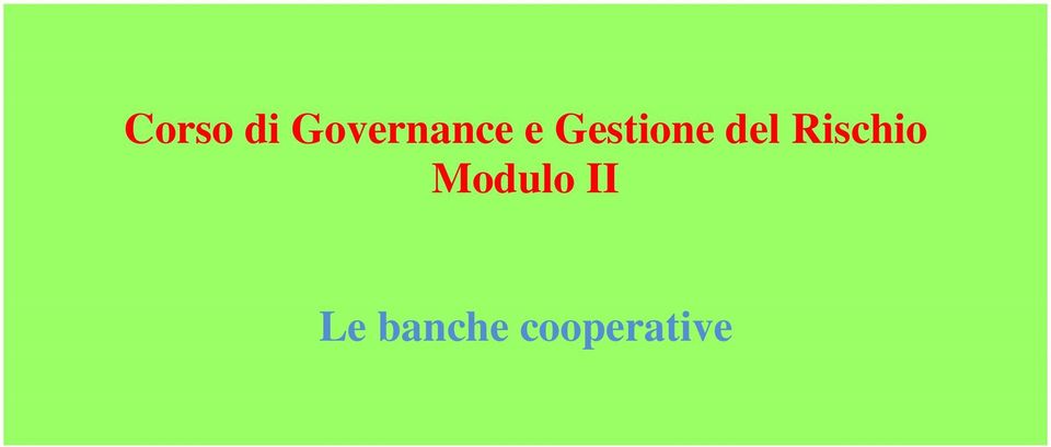 Gestione del