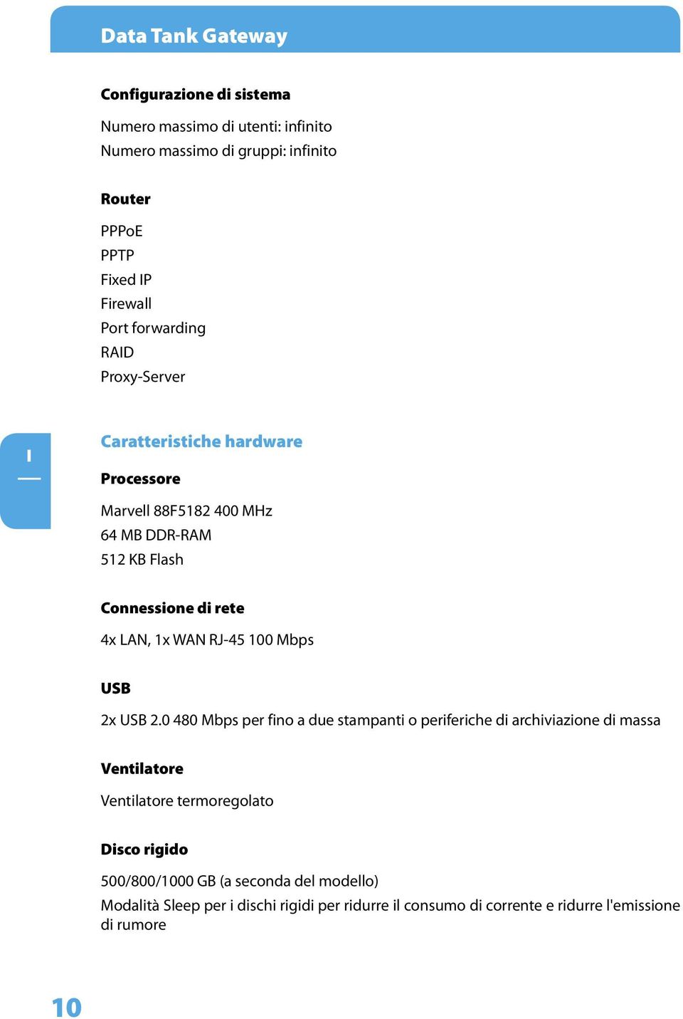 WAN RJ-45 100 Mbps USB 2x USB 2.