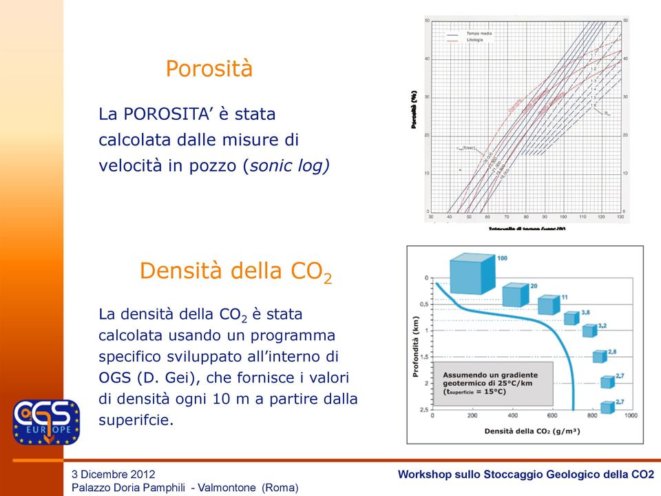 calcolata usando un programma specifico sviluppato all interno di OGS