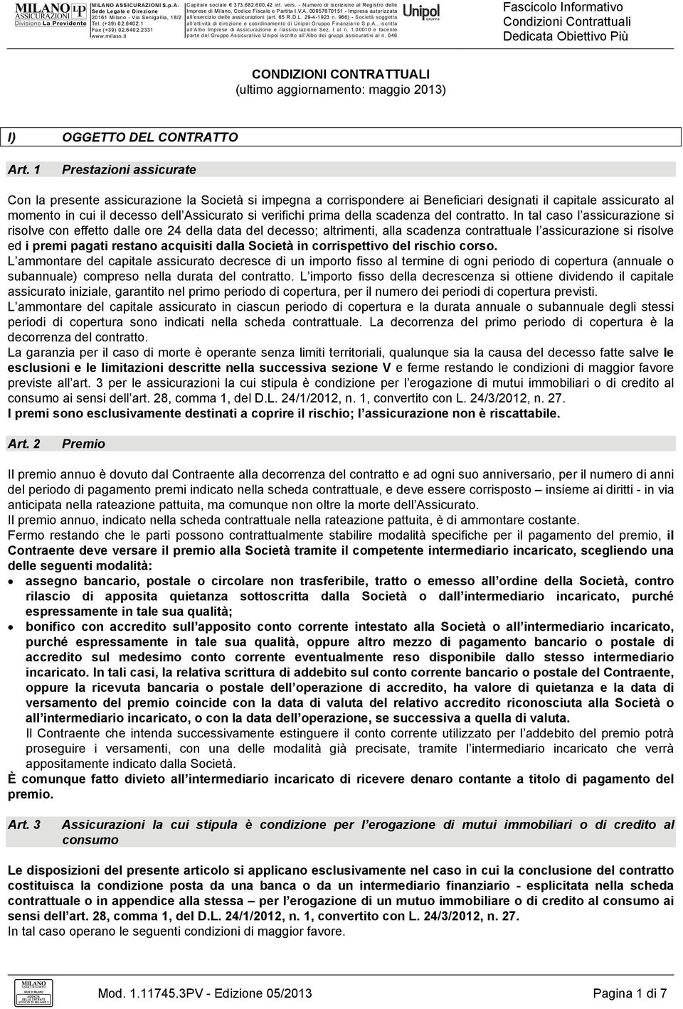 prima della scadenza del contratto.