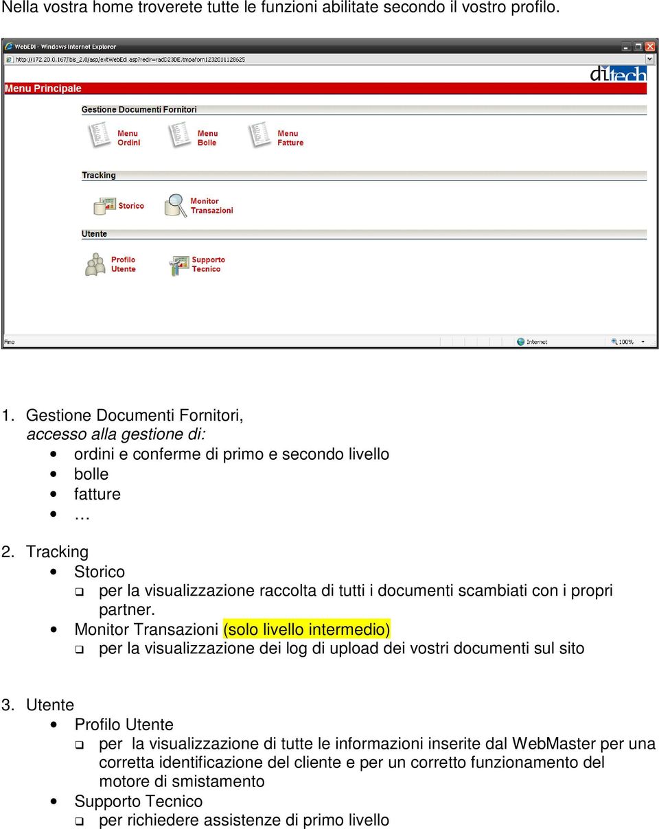 Tracking Storico per la visualizzazione raccolta di tutti i documenti scambiati con i propri partner.