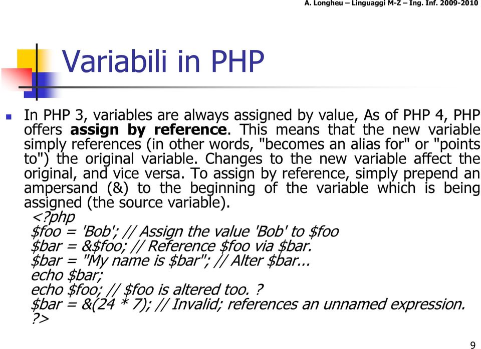 Changes to the new variable affect the original, and vice versa.