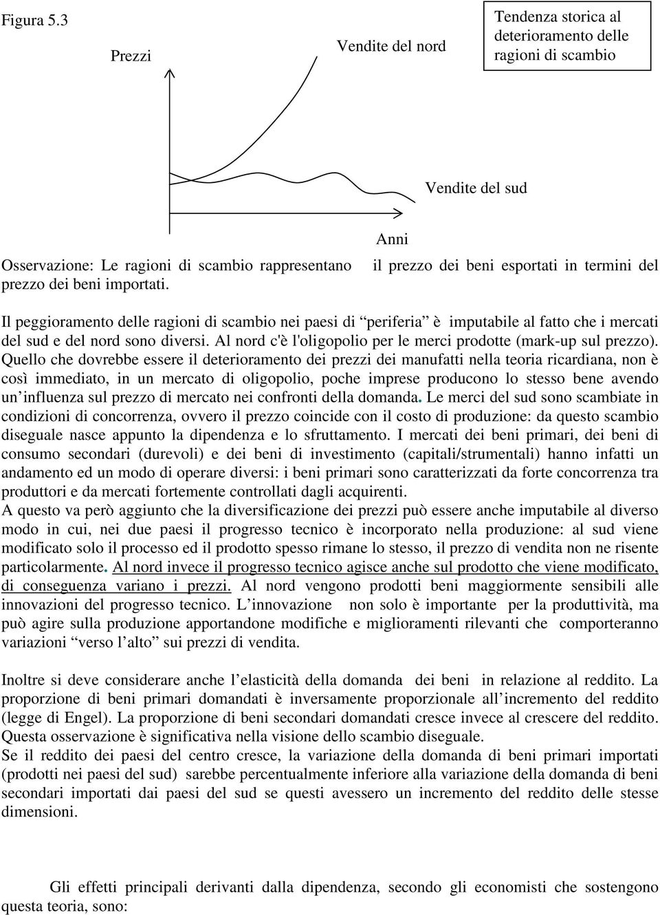 Al nord c'è l'oligopolio per le merci prodotte (mark-up sul prezzo).