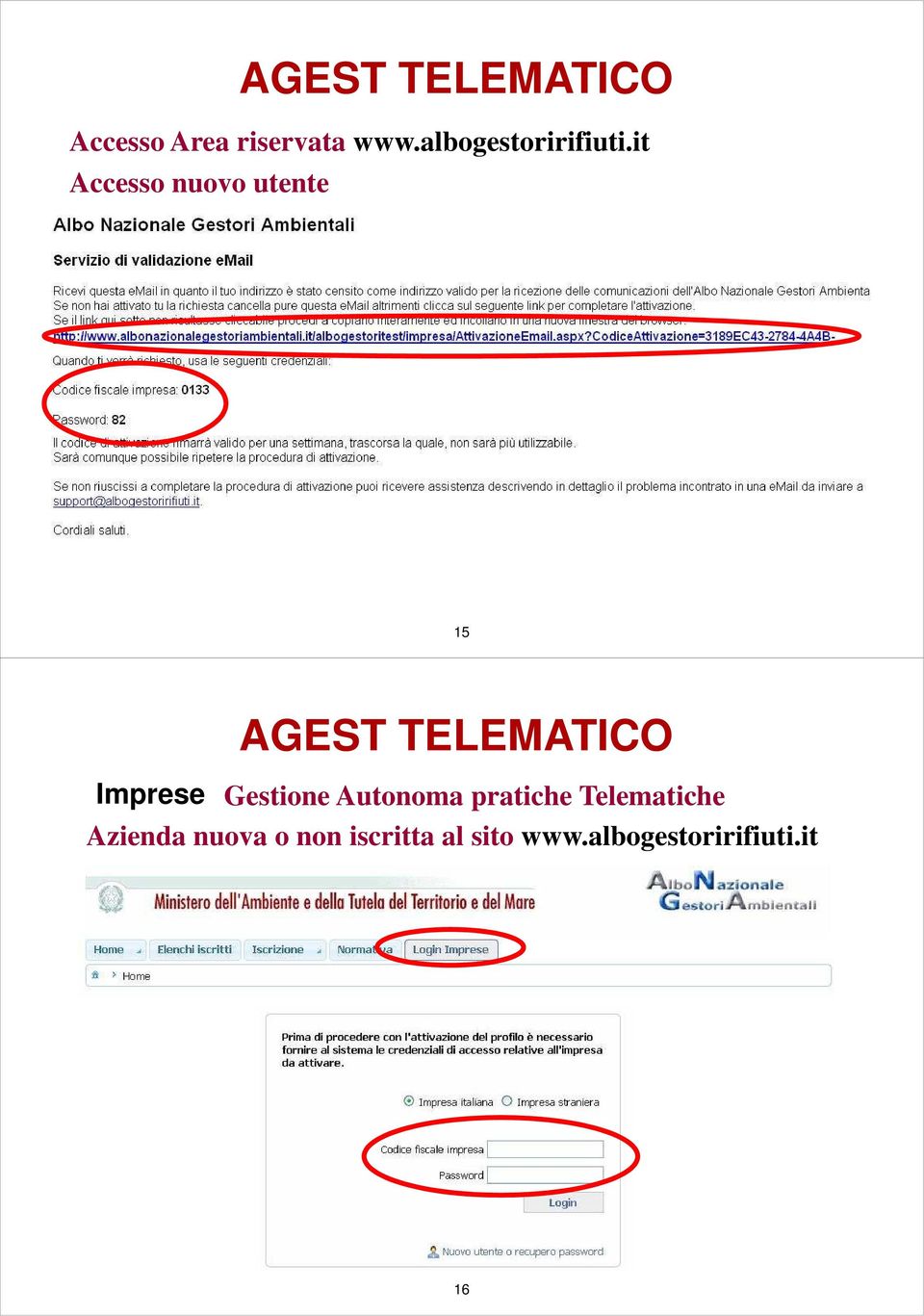 TELEMATICO Imprese Gestione Autonoma pratiche