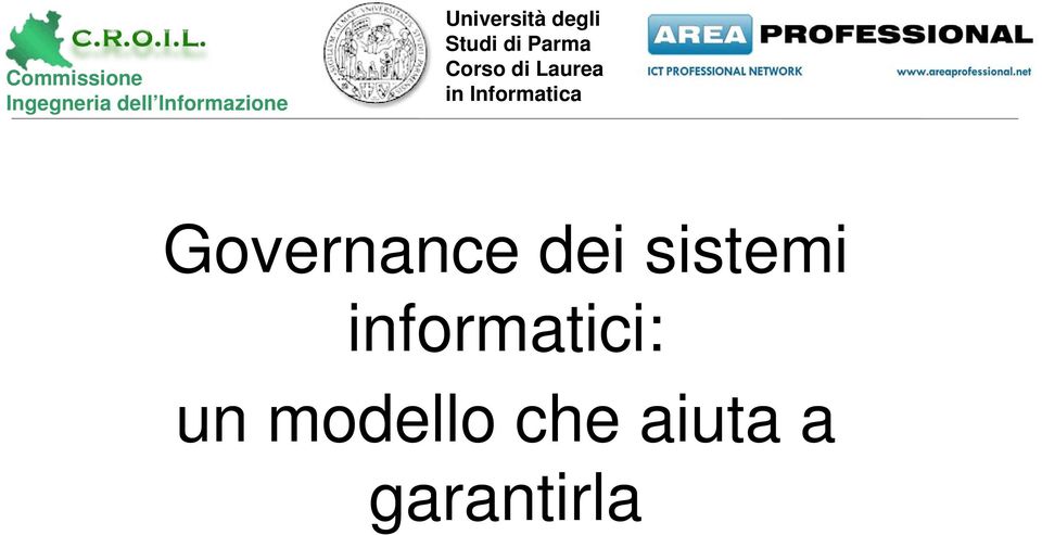 Governance dei sistemi