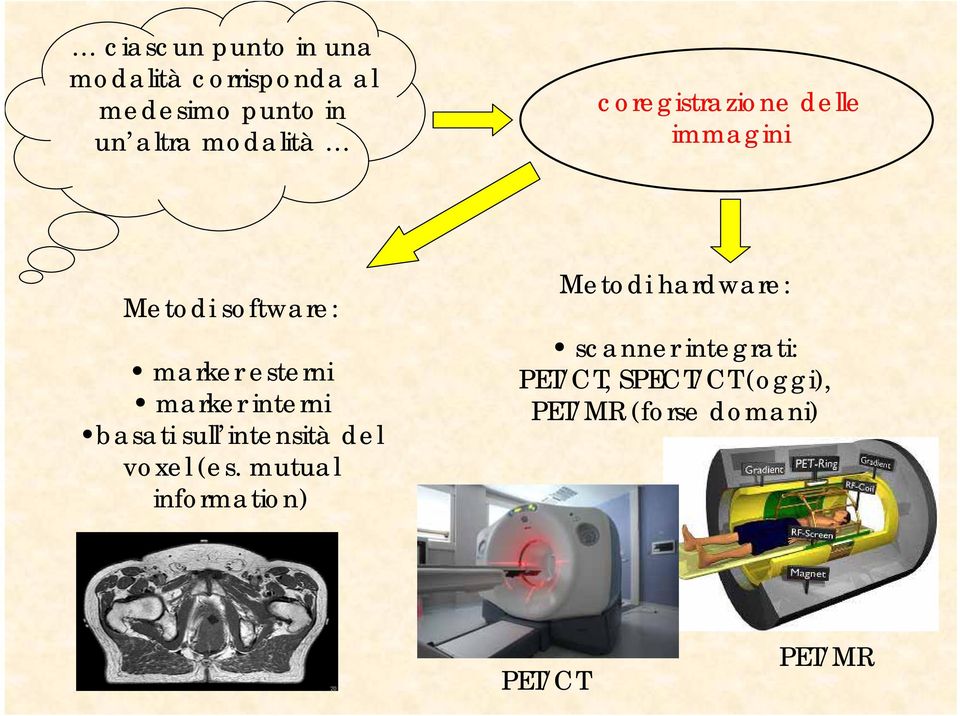 marker interni basati sull intensità del voxel (es.