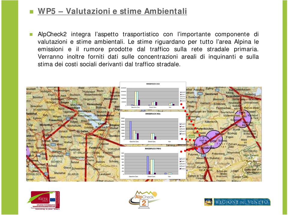 Verranno inoltre forniti dati sulle concentrazioni areali di inquinanti e sulla stima dei costi sociali derivanti dal traffico stradale.