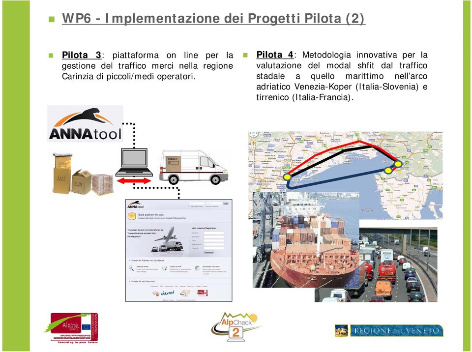 Pilota 4 Pilota 4: Metodologia innovativa per la valutazione del modal shfit dal traffico