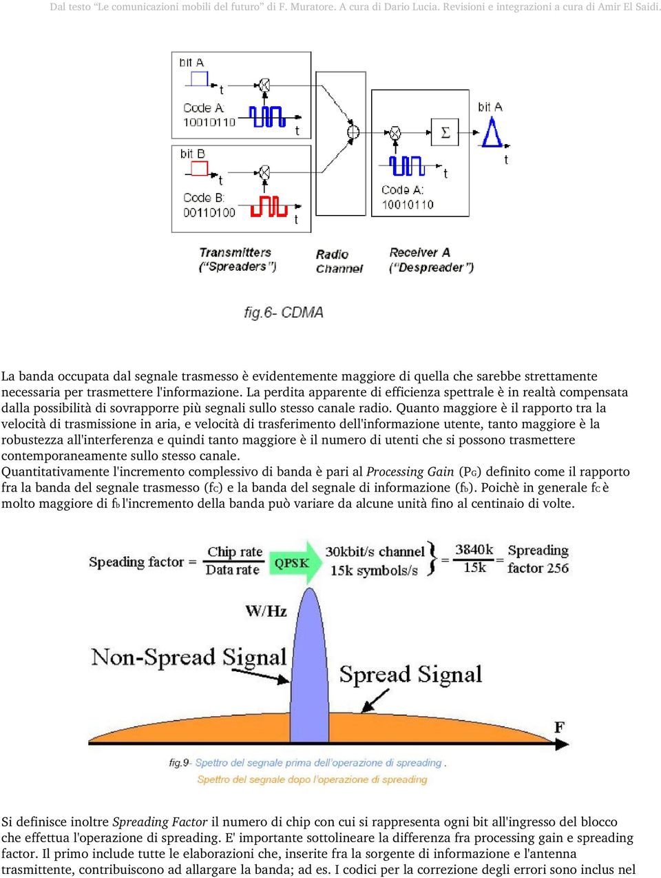 La perdita apparente di efficienza spettrale è in realtà compensata dalla possibilità di sovrapporre più segnali sullo stesso canale radio.