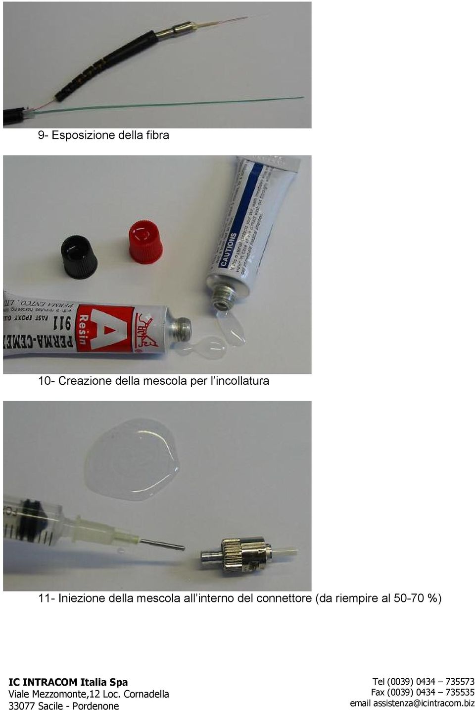 incollatura 11- Iniezione della