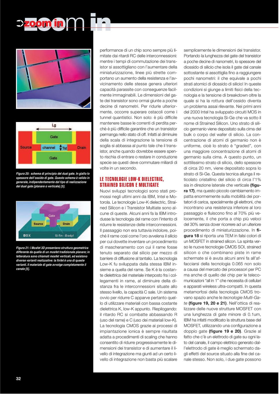 Figura 21: i Mosfet 3D presentano struttura geometrica differente da quella di un mosfet tradizionale planare; in letteratura sono chiamati mosfet verticali, ed esistono diverse varianti