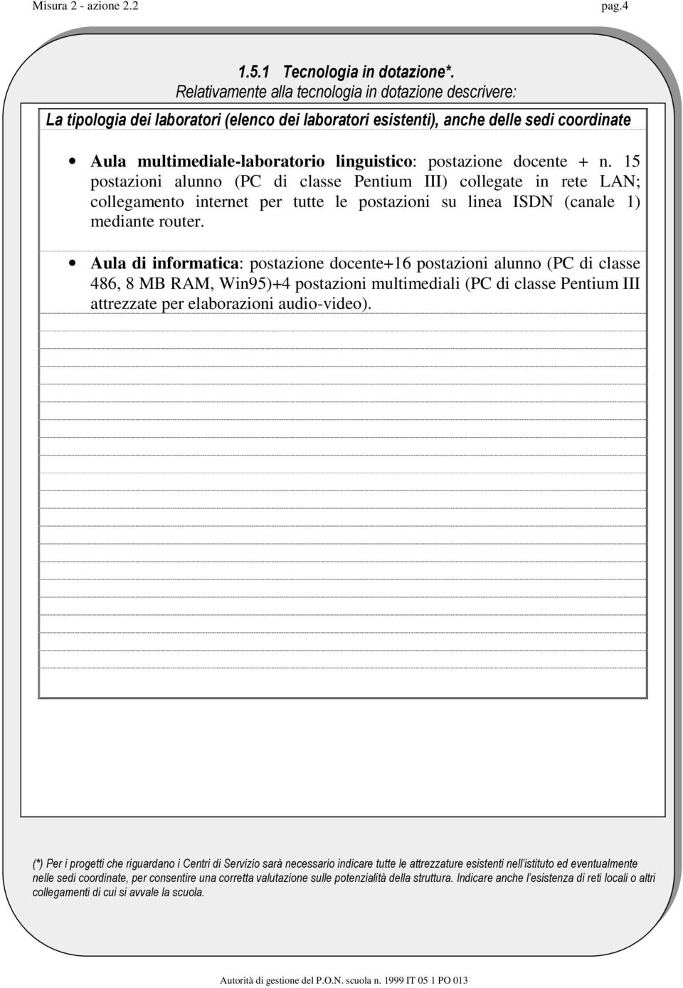 linea ISDN (canale 1) mediante router.