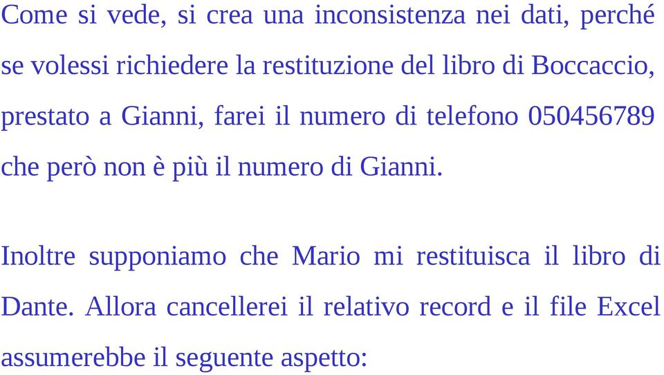 050456789 che però non è più il numero di Gianni.