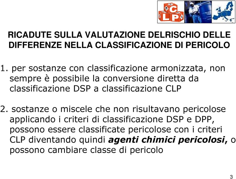classificazione CLP 2.