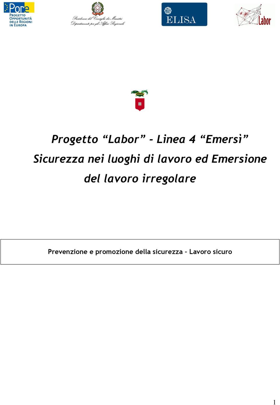 Emersione del lavoro irregolare