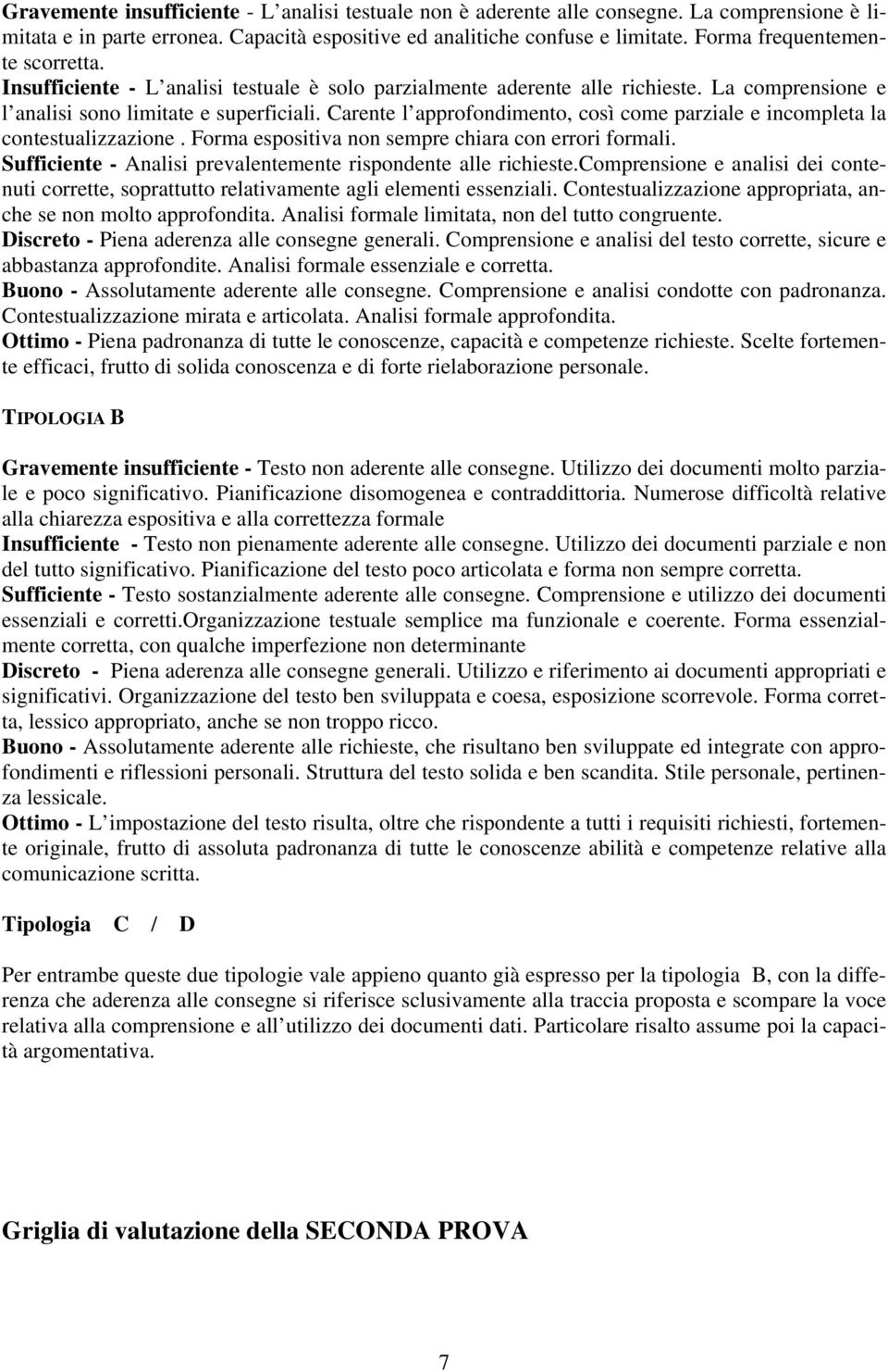 Carente l approfondimento, così come parziale e incompleta la contestualizzazione. Forma espositiva non sempre chiara con errori formali.