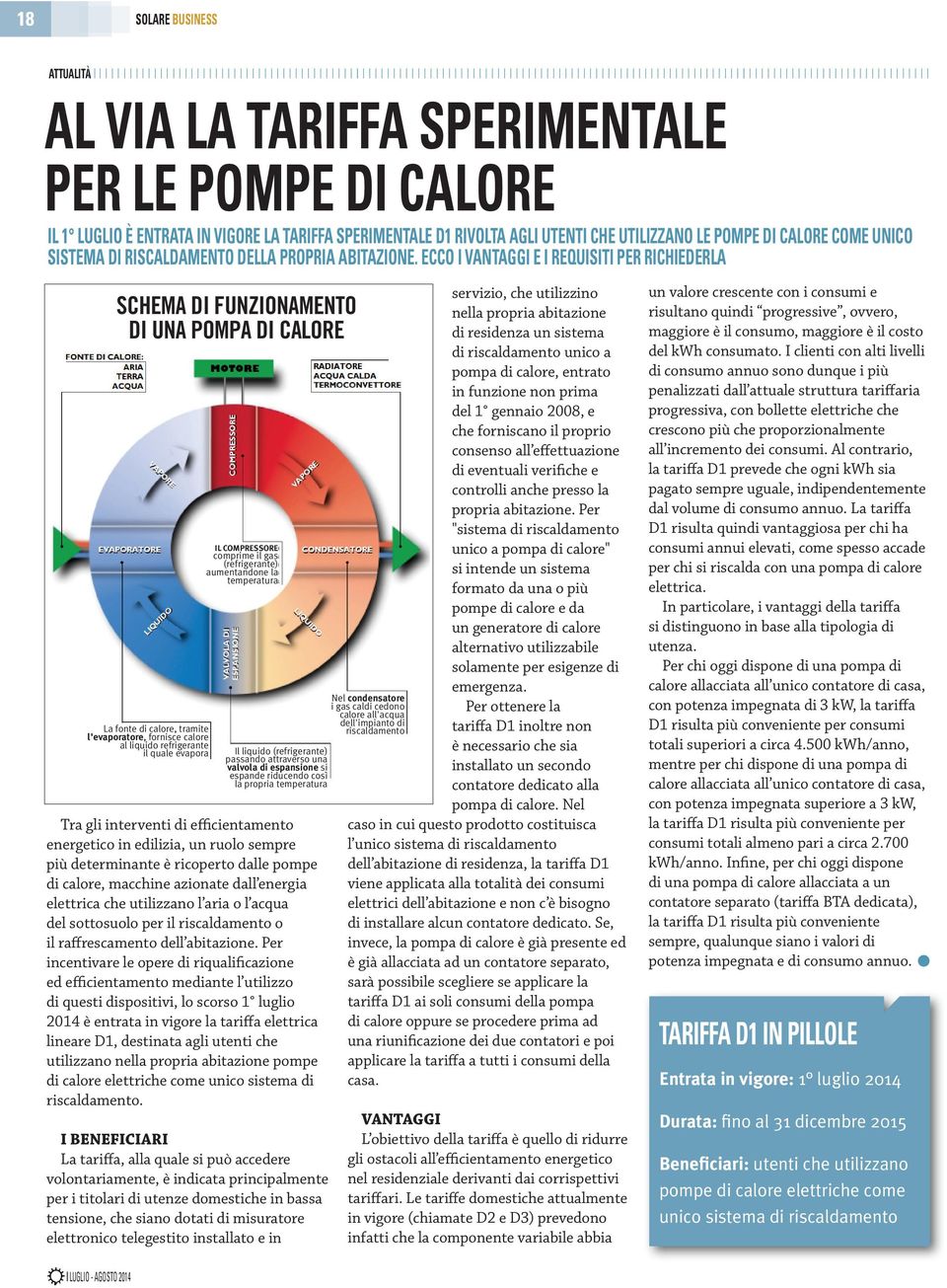 ECCO I VANTAGGI E I REQUISITI per RICHIEDERLA SCHEMA DI FUNZIONAMENTO DI UNA POMPA DI CALORE La fonte di calore, tramite l'evaporatore, fornisce calore al liquido refrigerante il quale evapora IL