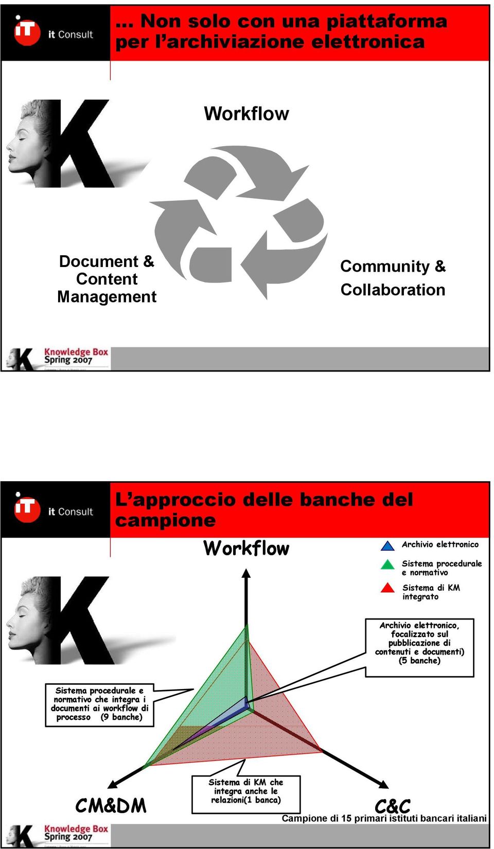 elettronico, focalizzato sul pubblicazione di contenuti e documenti) (5 banche) Sistema procedurale e normativo che integra i documenti