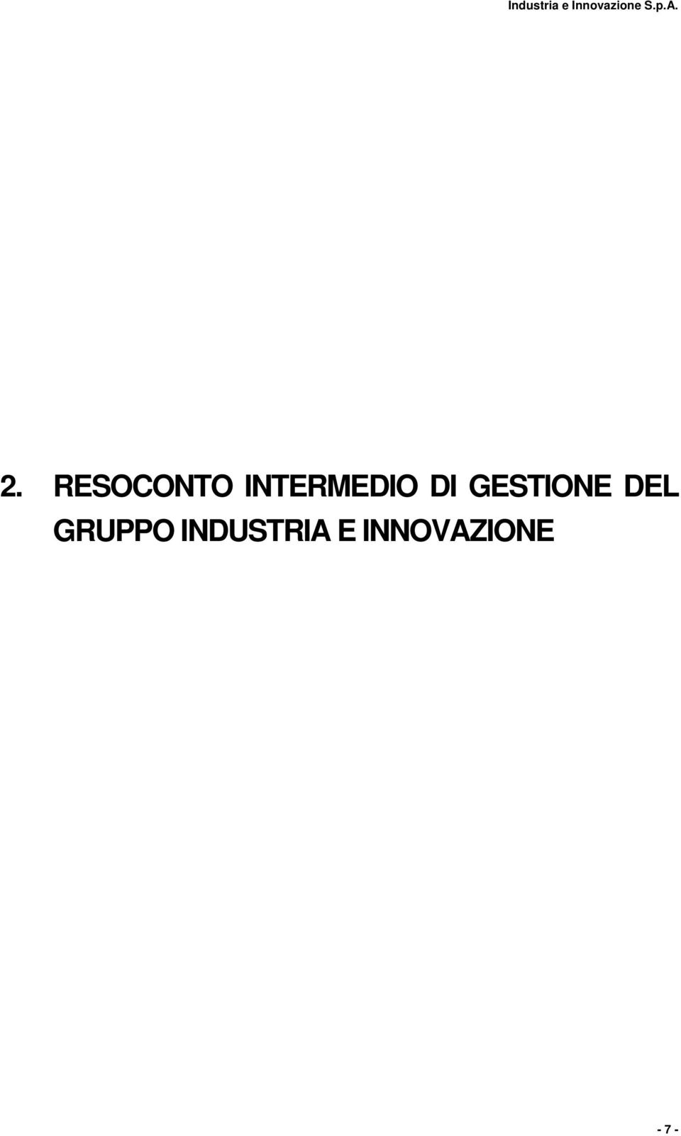 GESTIONE DEL