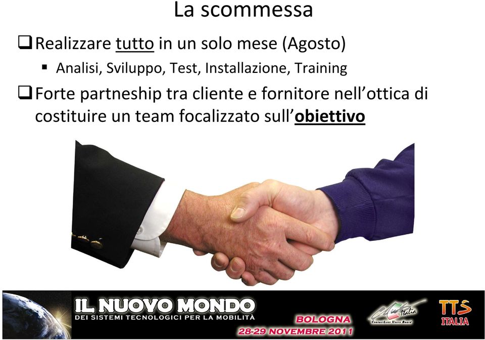 Training Forte partneship tra cliente e fornitore